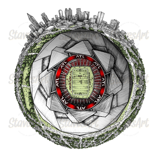 The Atlanta Falcons Globe (2020) - StavesArt