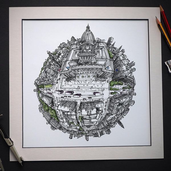 The Leeds Town Hall Globe (2019) - StavesArt