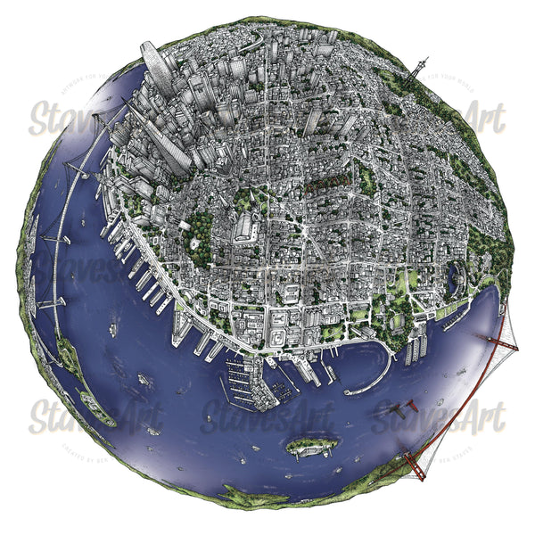 The San Francisco Globe (2021) - StavesArt